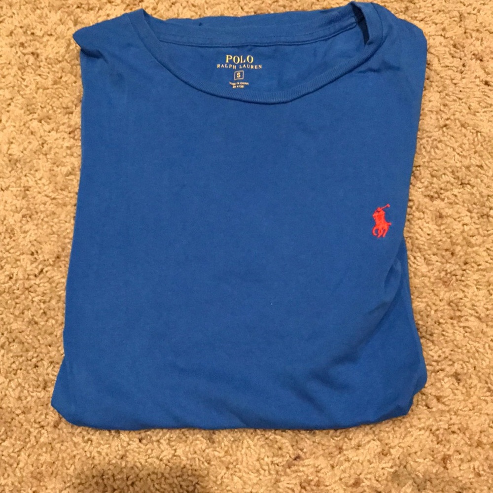 Bright blue crew neck by Polo Ralph Lauren